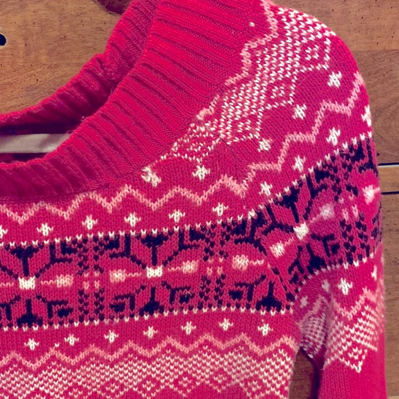 OP Magenta Fairisle Sweater - Picture 2 of 3